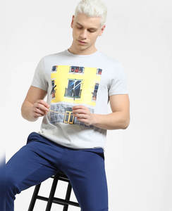 Venta al por mayor de algodón liso camiseta de gran tamaño de peso pesado camisetas logotipo personalizado hombres Puff estampado cuello simulado Camiseta de algodón transpirable - Product Image 5