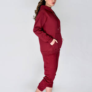 Conjunto de chándal con cremallera Chándales Mujer 2 piezas Casual Ladies Track Suits Bottoms Jogging Suits / 100% chándal de algodón - Product Image 6