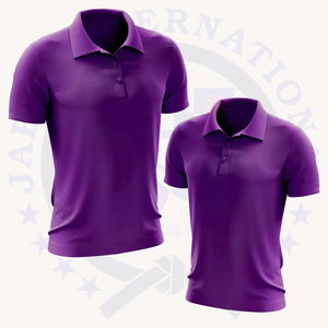 Polo personalizable 100% de algodón y poliéster para hombre, patrón sólido, manga corta, ajuste Regular, teñido liso, diseño estampado de punto - Product Image 3