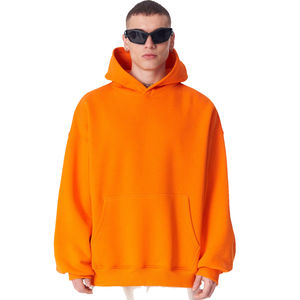 Sweat-shirts à capuche en molleton décontracté surdimensionné pour hommes, streetwear, pull à capuche de haute qualité, épaules tombantes, taille OEM, hiver - Product Image 6