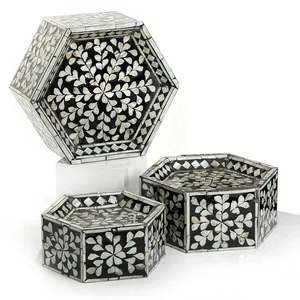 Plateau de luxe en nacre de chocolat arabe Plateau de service en acrylique MDF de taille personnalisée pour un usage domestique Nouvelle collection du Vietnam - Product Image 1