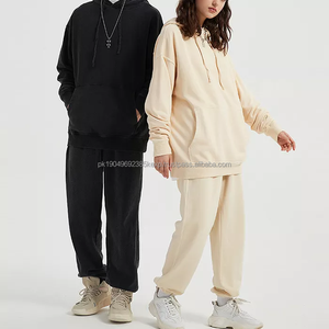 Survêtements de luxe brodés en gros, ensemble de jogging 2 pièces pour homme, ensemble de survêtement OEM de haute qualité, sweat-shirt et pantalon en coton - Product Image 1