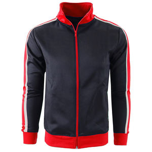 Veste et pantalon de survêtement coupe-vent en polyester pour homme Patchwork Zip up Puff Track Veste et pantalon en nylon survêtement personnalisé en polyester pour homme - Product Image 1