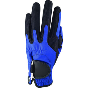 Gants de golf pour adultes de qualité supérieure coupe par compression avec couleur bleue universelle taille unique pour la main gauche pour le sport en peau de mouton - Product Image 1