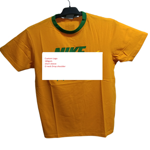 T-shirt homme imprimé Logo privé de haute qualité à manches courtes col rond coton doux 180gsm 200gsm respirant été unisexe T-Shirt - Product Image 1
