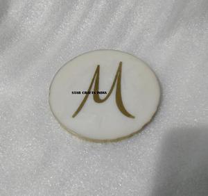 แฮนด์เมด Shabby เก๋ตัวอักษรเรซิ่นจานรองแก้วเซรามิคหินกาแฟชาเครื่องดื่มเสื่อและแผ่นพร้อมต้นฉบับตัวอักษร ABC จาก SCI - Product Image 5