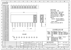Vietnam Supplier's 2.54MM Single Row Female Socket Offset <b>Connectors</b> Centipede Foot O End 8.5MM Glue Height for <b>Flex</b> (FFC FPC) - Product Image 2