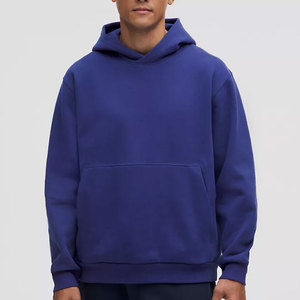 Sweat-shirts à capuche pour hommes Pull lourd Oversize Sweats à capuche lourds pour hommes Coton uni noir Logo personnalisé Pull à capuche pour hommes - Product Image 6
