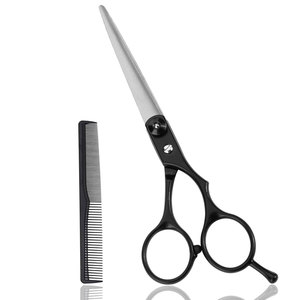 Ensemble de ciseaux et cisailles de coupe de cheveux de 6 pouces de qualité supérieure avec peigne ciseaux de coiffeur et de coiffeur professionnels pour des coupes de cheveux précises - Product Image 1