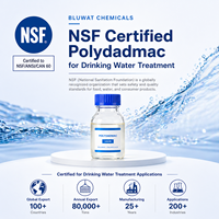 Polyquaternium-6 Polydadmac Coagulant pour le traitement de l'eau pour l'épaississement des boues, à haute teneur en solides (49%-51%) et haute pureté (95% Min)