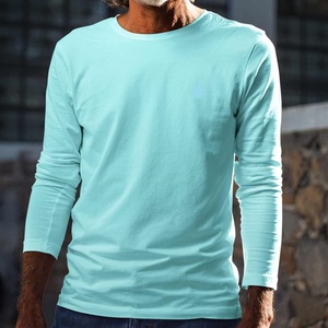 OEM nouveauté homme t-shirt à manches longues coton polyester séchage rapide à la mode homme t-shirt personnalisé taille libre pas cher t-shirt - Product Image 5