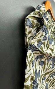 Ensemble de pyjama en coton confortable |   Taille élastique, motif floral, saisons printemps/été/automne, logo frontal, léger et respirant - Product Image 5