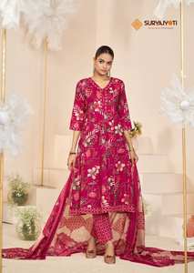 Venta al por mayor de ropa festiva artesanal exclusiva colección de algodón impreso confeccionado ropa de fiesta india y paquistaní - Product Image 3