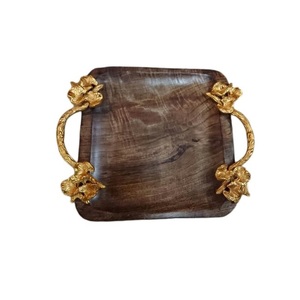 ถาดเสิร์ฟอาหารสไตล์หรูหราถาดเสิร์ฟชากาแฟตกแต่งด้วยมือถาดเสิร์ฟอาหารยอดนิยม - Product Image 3