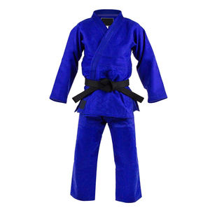 Uniforme de Taekwondo Ligero de Primera Calidad al por Mayor OEM, Uniforme de Artes Marciales Azul y Blanco, Trajes de Karate Hechos en Pakistán - Product Image 2