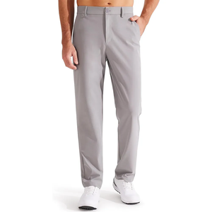 Pantalones de Traje Casuales para Hombre, Elásticos, Ligeros, Formales de Oficina, Ajustados, Rectos, de Color Sólido - Product Image 6