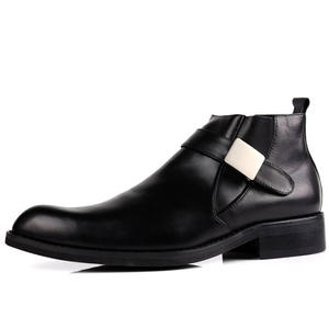 Bottines élégantes en cuir de vachette pleine fleur avec doublure respirante et résistantes à l'usure pour le quotidien, les trajets et les activités de plein air - Product Image 2