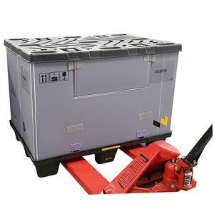 Katlanabilir palet kapları pp içi boş tahta plastik kasa katlanır oluklu kutular plastik palet kol paketleri kutusu - Product Image 2