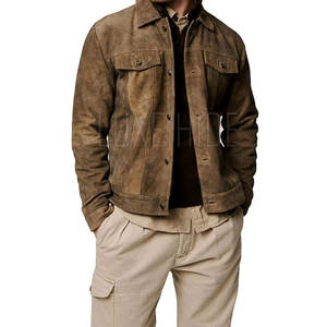 แจ็กเก็ตหนังนิ่มสำหรับผู้ชายเสื้อแจ็คเก็ตหนังนิ่มสำหรับผู้ชายเสื้อแจ็คเก็ตหนังนิ่ม - Product Image 6