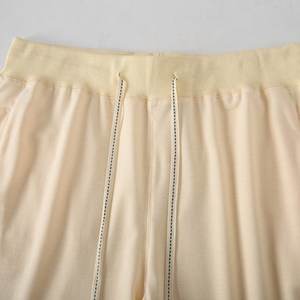 Pantalones cortos atléticos de algodón para hombre, pantalones cortos deportivos para correr en el gimnasio de entrenamiento de 7 pulgadas, cintura elástica con cordón ligero - Product Image 3