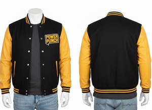 Veste d'université en laine unisexe de haute qualité pour l'hiver col montant personnalisé Hip Hop Vintage Design Pattern Decoration Eco Friendly - Product Image 4