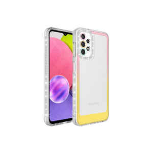 Coque de protection antichoc pour Samsung Galaxy A52, avec protection d'objectif, en silicone et PC rigide, TPU souple, effet dégradé pailleté - Product Image 2