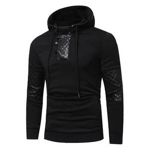 Sudaderas con capucha de invierno de algodón ligero de cuerpo delgado para hombre 100% algodón nueva llegada logotipo personalizado pecho estampado en relieve polar al por mayor - Product Image 6