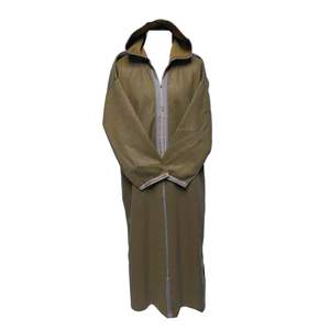 Qamis Homme Marocain Authentique à Capuche – Été Brodé au Crochet Anti-Froissement en Coton/Fibre de Bambou - Product Image 2