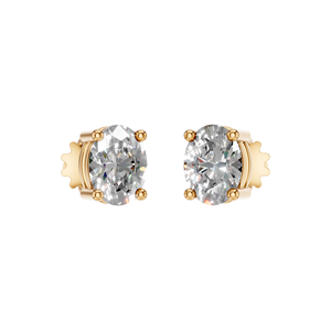 Pendientes clásicos de oro macizo de 14K con corte de pera, diamantes cultivados en laboratorio certificados por IGI, elegantes mujeres finas, OEM, ODM, fabricante de la India - Product Image 5