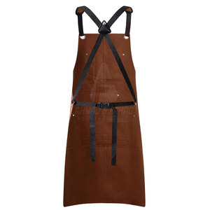 Tablier en cuir de haute qualité, confortable, réglable et durable, style gilet, pour hommes, cuisine, barbecue, atelier, artisanat - Product Image 3