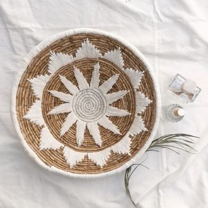 Jacinto de agua bohemio más vendido, artesanía redonda de ratán, decoración de pared, cesta, colgante de pared, juego de varias piezas, Vietnam - Product Image 4