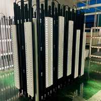 Lumière linéaire sur rail réglable double face à LED 40W 50W 60W avec interrupteur DIP, UGR<13, 150 Lm/W, garantie 5 ans pour supermarché