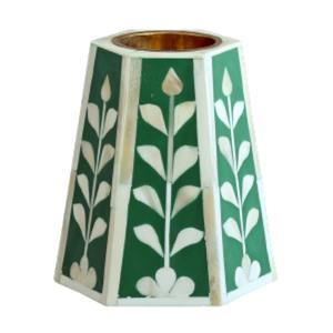 Brûleur Bakhoor élégant fait à la main avec incrustation d'os et design de style marocain pour les amateurs de parfums pour l'exportation en vrac - Product Image 1