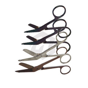 Tijeras para vendajes con revestimiento de color metálico, tijeras quirúrgicas artesanales, uso de primeros auxilios, revestimiento antioxidante, instrumentos médicos ergonómicos, 6 uds. - Product Image 6