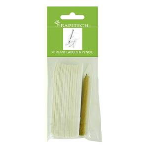 Etiqueta de lápiz de plástico blanco de 4 pulgadas para plantas Suministros esenciales para el jardín - Product Image 3