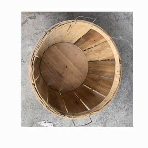 Vente en gros de caisses en bois naturel pour le stockage des crabes, homards et fruits-Panier de rangement en bois naturel avec couvercles Taille OEM - Product Image 1