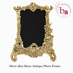 Cadre photo antique en laiton coulé en alliage d'argent de qualité d'exportation - Product Image 1