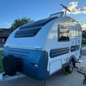 Nueva caravana de lujo moderna, impermeable, plegable, mini, ligera, de viaje, tipo lágrima, ajustable, Euro 6, de acero inoxidable - Product Image 1