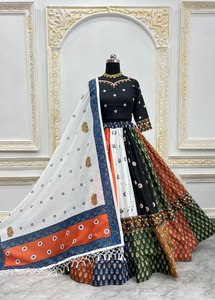 Ra mắt lễ hội mới navratri lehenga choli với dupatta với sự tinh tế đầy đủ với in kỹ thuật số - Product Image 2