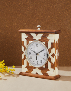 Ak Brass European Style Silent Desk Alarm <b>Clock</b> with Night Light Creative Analog <b>Table</b> <b>Clock</b> for Home Office and Kids Room - Product Image 5