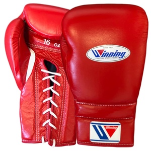 Gants de boxe professionnels MMA pour fermeture en cuir PU personnalisé noir rouge or couleur adulte gants d'entraînement imperméable UV - Product Image 4