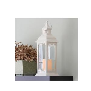 Linterna de vela de Metal blanco de calidad superior, diseño lujoso para exportación mundial, fabricante indio - Product Image 2