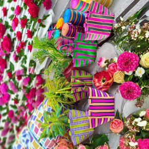 Sacs de plage en nylon recyclé faits à la main du fabricant direct motif rayé tissé Style traditionnel indien unique imprimé offset - Product Image 3