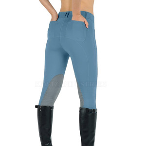Pantalones de montar a caballo con estampado multicolor para hombre, mallas ecuestres de poliéster Spandex para montar a caballo - Product Image 4