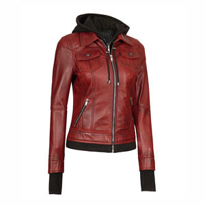 Nouveautés 2025 Vestes d'hiver pour femmes imperméables de haute qualité Service OEM Toile Cuir extérieur - Product Image 4