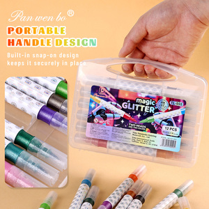 Lot de 36 marqueurs métalliques scintillants, 72 couleurs, double pointe, effet pailleté, <span class=keywords><strong>pour</strong></span> cartes et loisirs créatifs - Product Image 5