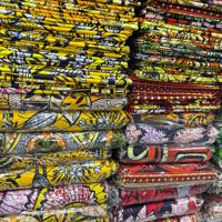 Kain Ankara Afrika Berkualitas Tinggi Warna Cerah Kain Katun Bermotif untuk Pakaian Wanita Afrika 100% Katun Print