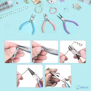 INTENSE SURGICAL INSTRUMENTS 3 Piece Stainless Steel Jewelry <b>Pliers</b> <b>Set</b> with Needle Nose Nose Wire Cutters for Bracelet Making - Product Image 6