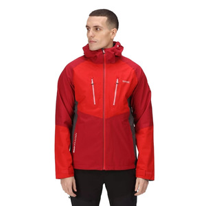 Dernières vestes imperméables légères de couleur rouge pour hommes veste coupe-vent pour hommes avec capuche et poches à vendre - Product Image 1