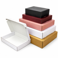 Boîte d'expédition en carton recyclable personnalisée avec gaufrage et pelliculage mat pour le commerce électronique et la vente au détail